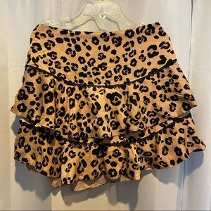 Cheetah Layered Skirt